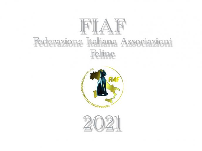 Calendario expo 2021 FIAF - WCF - Italia