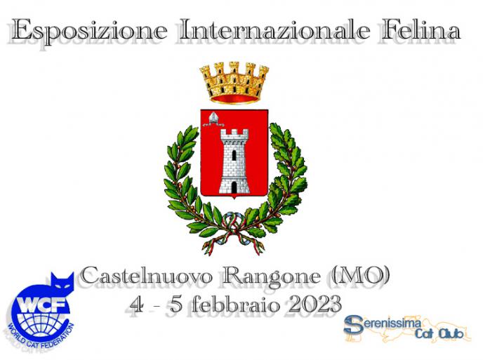 4 e 5  febbraio 2023 Esposizione Internazionale Felina SCC - WCF Castelnuovo Rangone