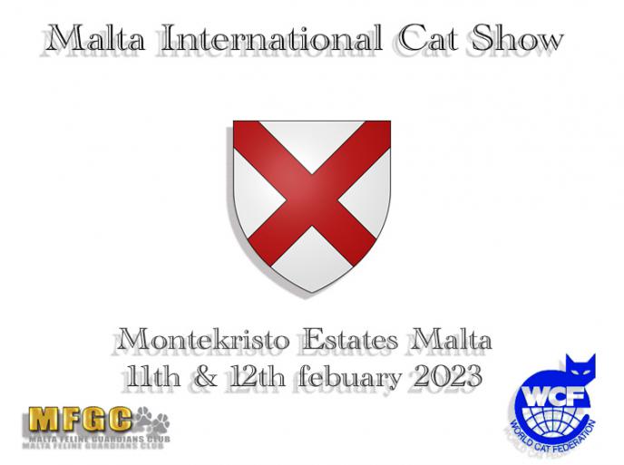11 - 12 febbraio 2023 WCF International Cat Show Malta