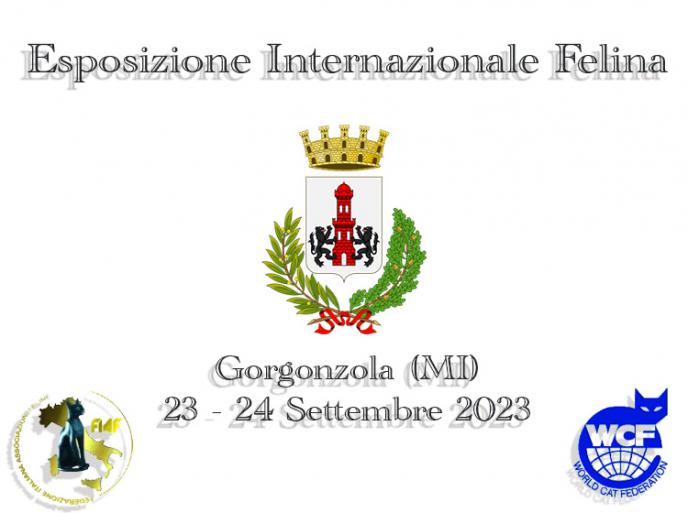 23 e 24 settembre 2023 Esposizione Internazionale Felina FIAF - WCF Gorgonzola (MI)