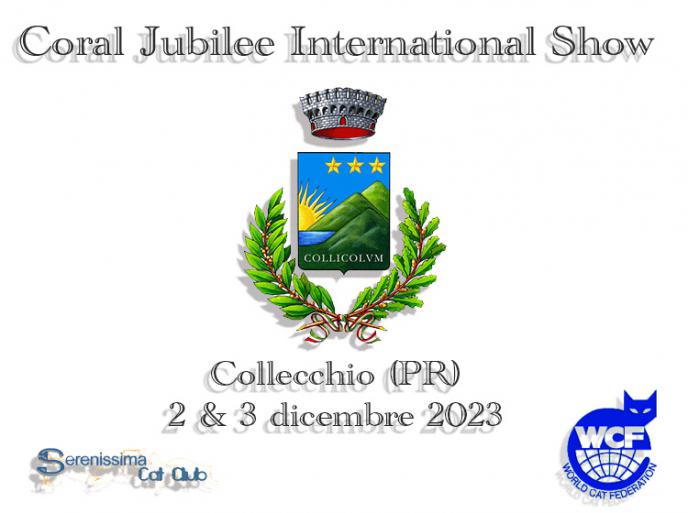 2 e 3 dicembre 2023 Coral Jubilee International Show SCC WCF Collecchio