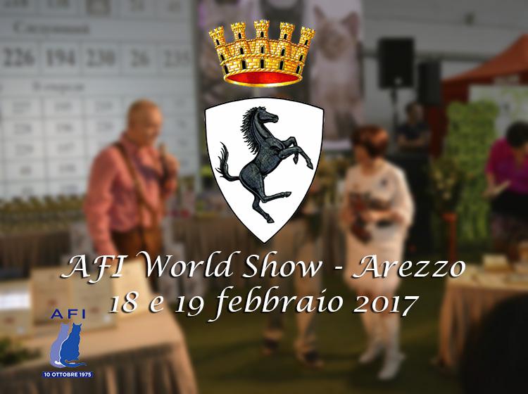 18 e 19 febbraio 2017 AFI World Show AFI - WCF di Arezzo