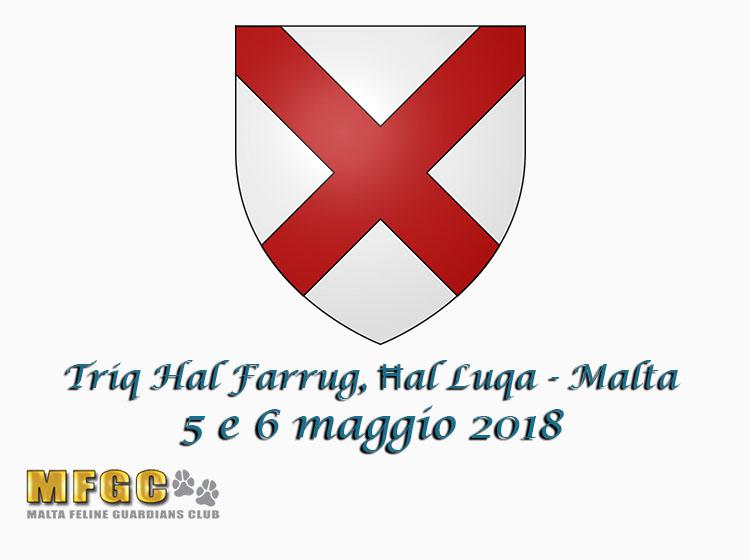 5 e 6 maggio 2018 74th & 75th International Cat Show MGFC WCF Malta