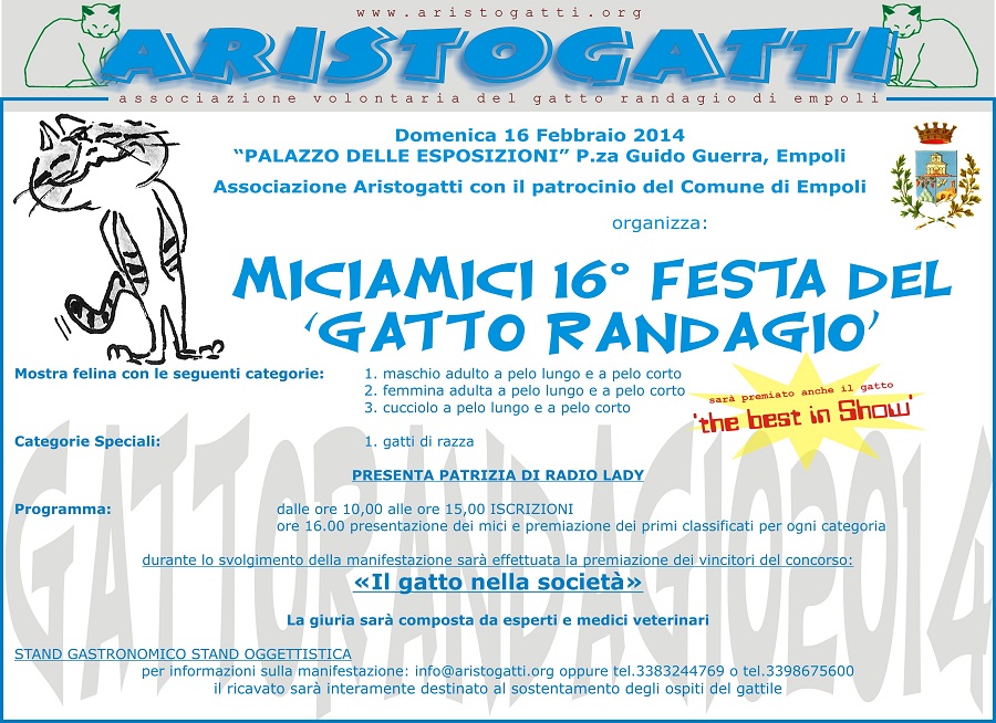 Empoli Festa Gatto Randagio locandina 2014