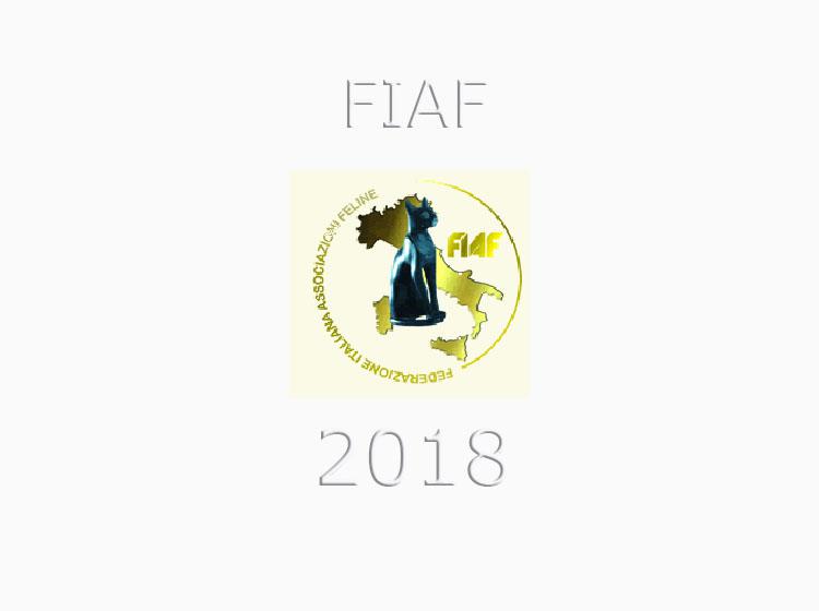 Calendario expo 2018 - FIAF - WCF - Italia 