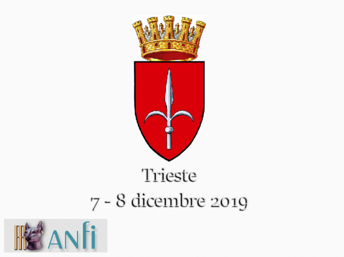 7 - 8 dicembre 2019 Esposizione Internazionale Felina ANFI - FIFe di Trieste