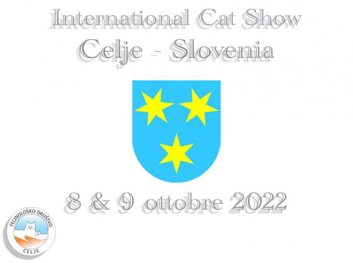 8 e 9 ottobre 2022 Mostra Internazionale Felina FD FIFe di Celje Slovenia