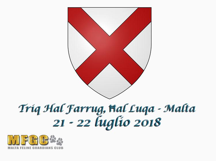 21 e 22 luglio 2018 76th & 77th International Cat Show MGFC WCF Malta
