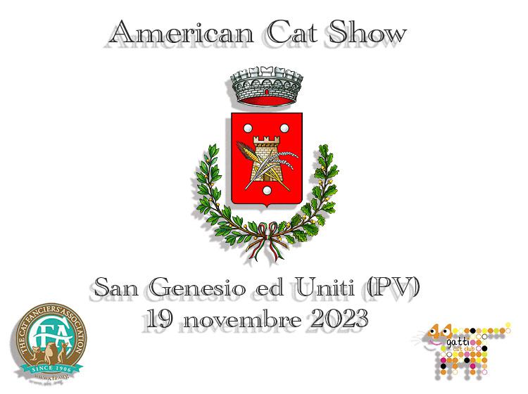 19 novembre 2023 San Genesio Cat Show CFA