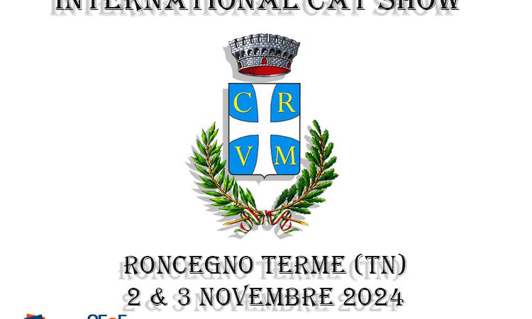 2 e 3 novembre 2024 International Cat Show AFeF - Roncegno Terme